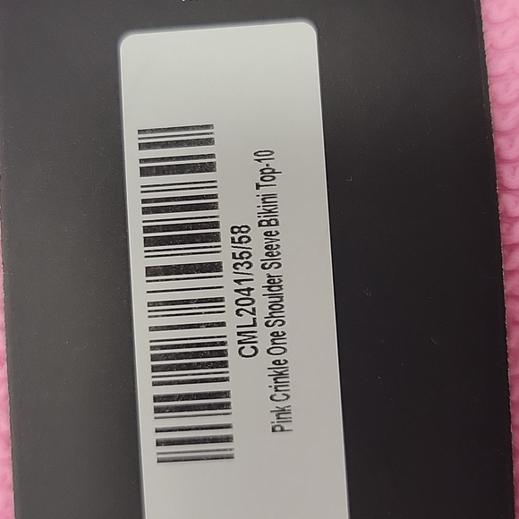 NWT PrettLittleThing Pink Crinkle 2 Piece Bikini - Picture 8 of 9